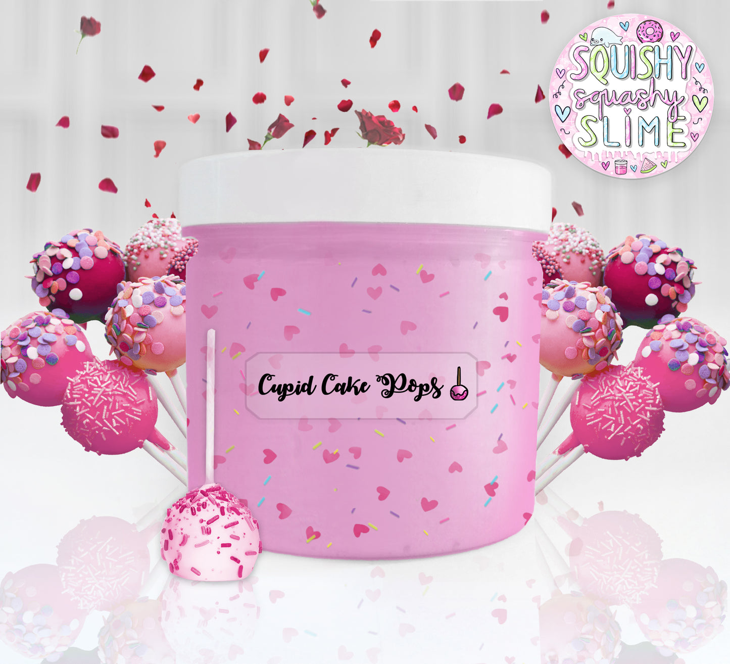 Cupid Cake Pops - Floam Slime