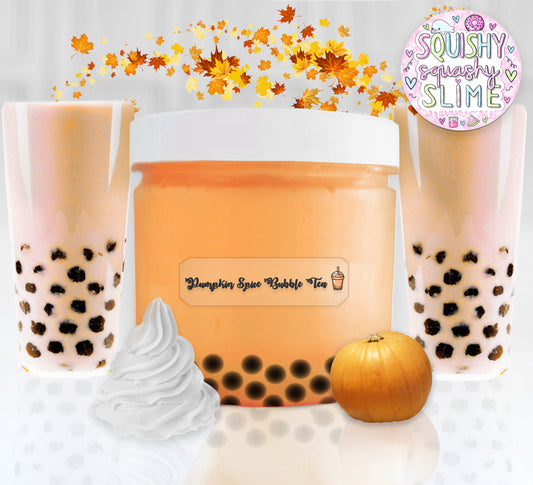 Pumpkin Spice Bubble Tea Boba - Thick & Glossy Slime