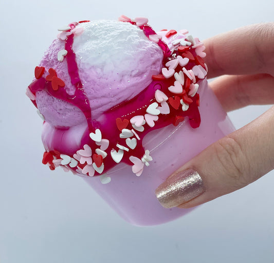 Valentine's Love Scoop - DIY Clay Slime