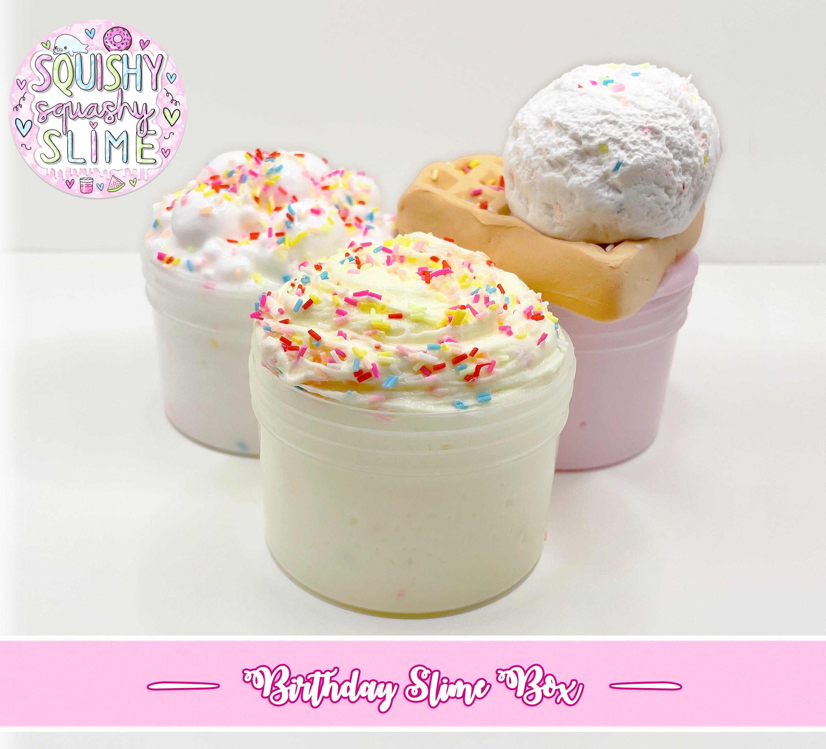 Birthday Slime Bundle Trio Box – Squishy Squashy Slimes