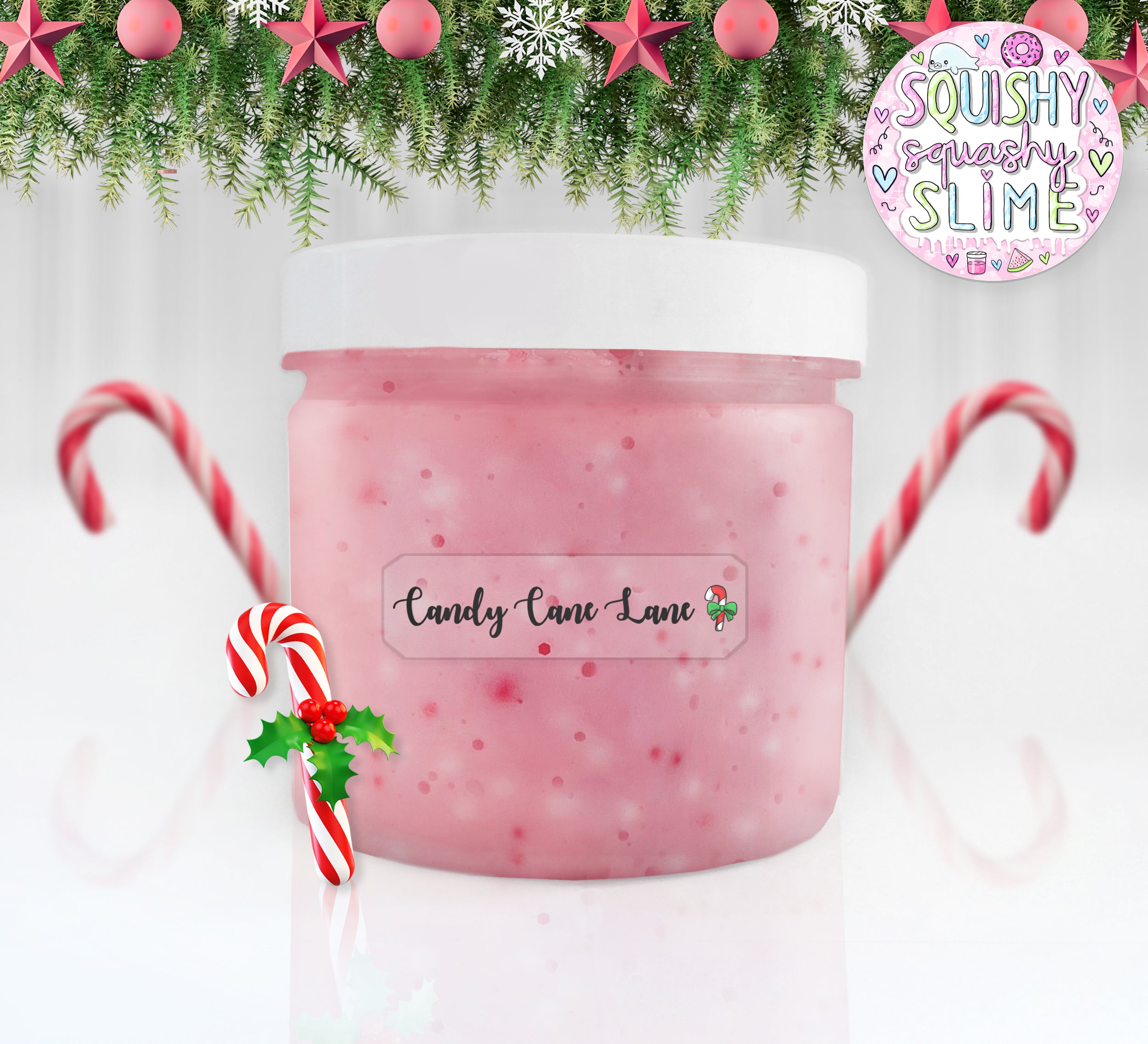 Candy Cane Lane - Floam Slime – Squishy Squashy Slimes