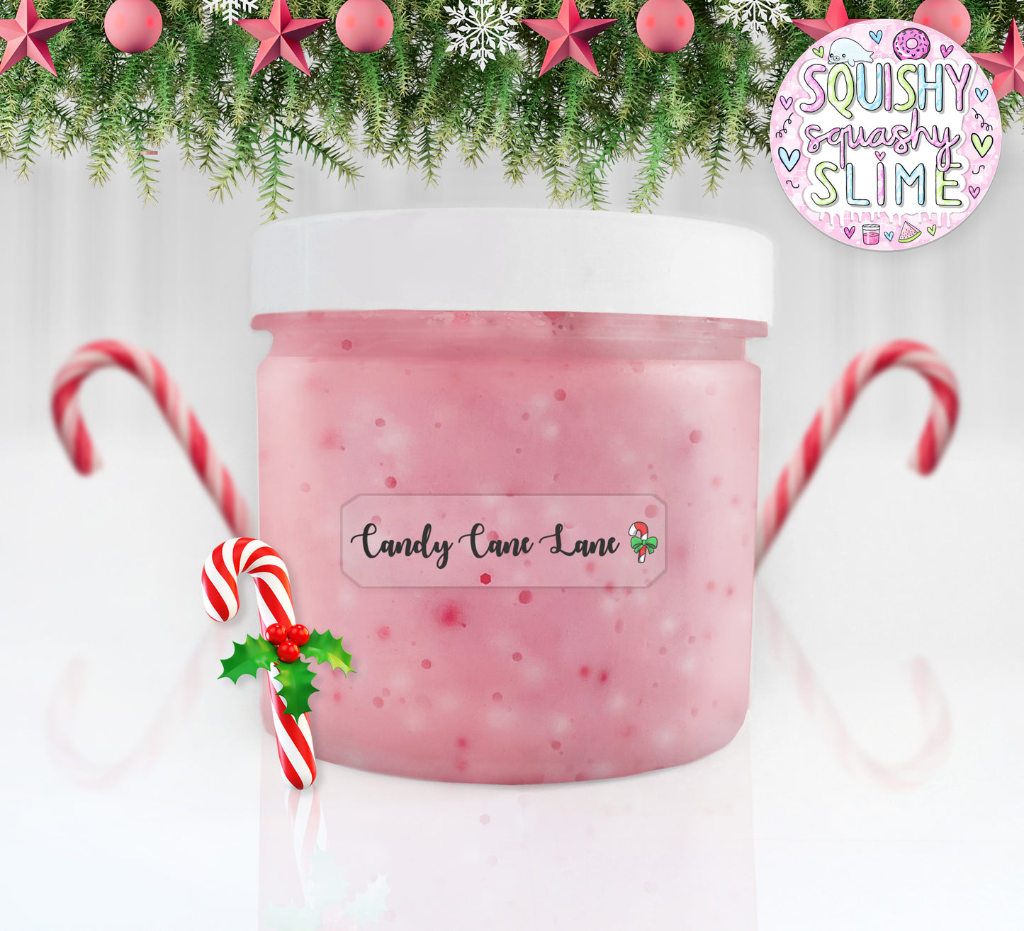 Candy Cane Lane - Floam Slime