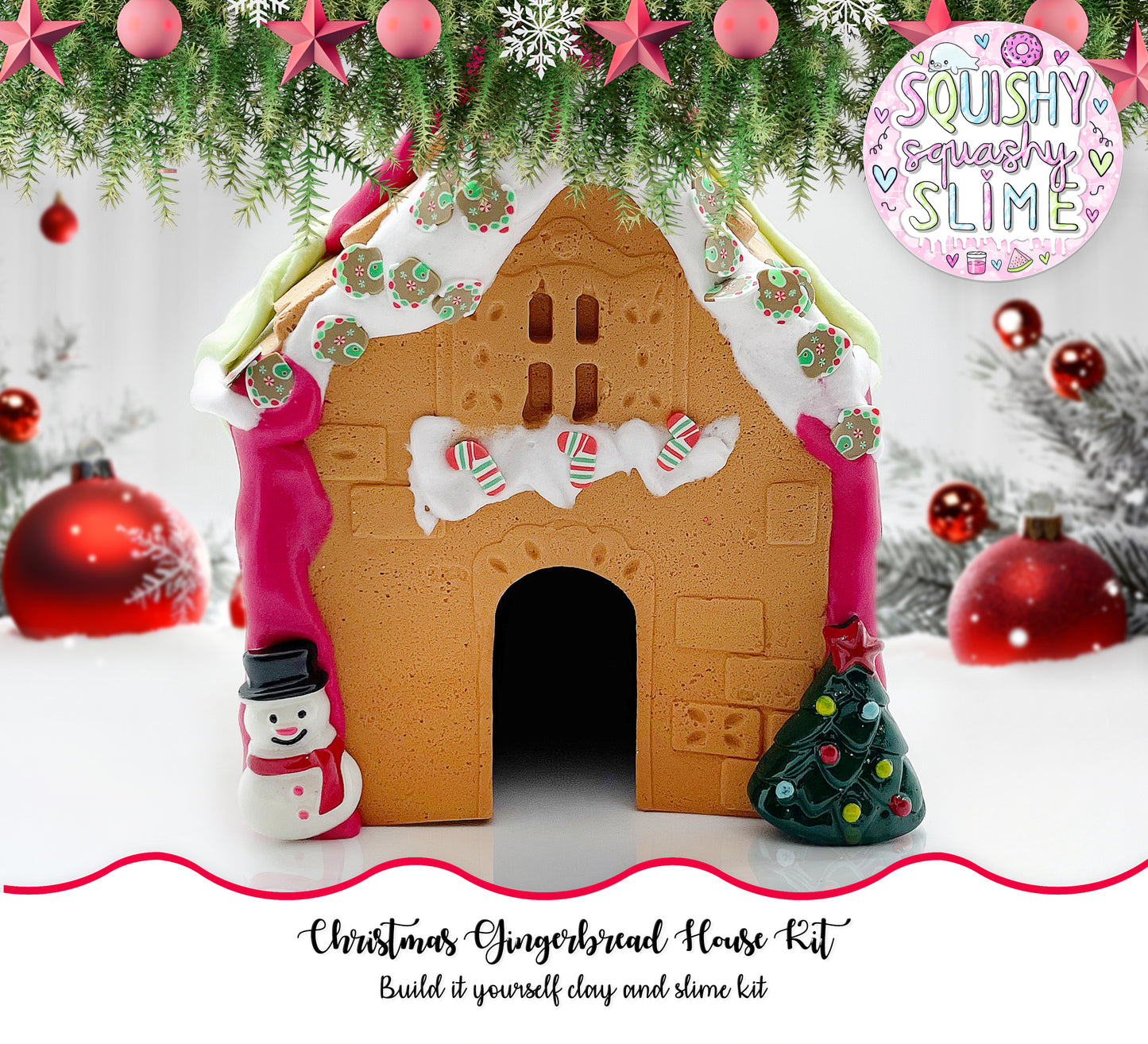 Gingerbread House Kit - DIY Clay Slime