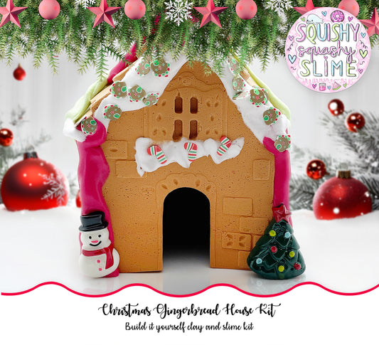Gingerbread House Kit - DIY Clay Slime
