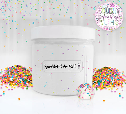 Sprinkled Cake Bites - Floam Slime