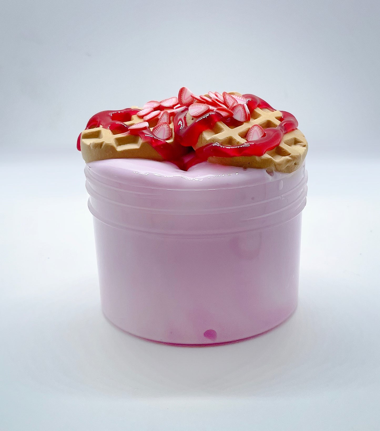 Strawberry Waffles - DIY Clay Slime