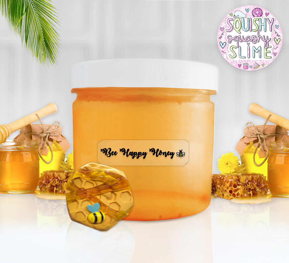 Bee Happy Honey - DIY Clay Slime – Squishy Squashy Slimes