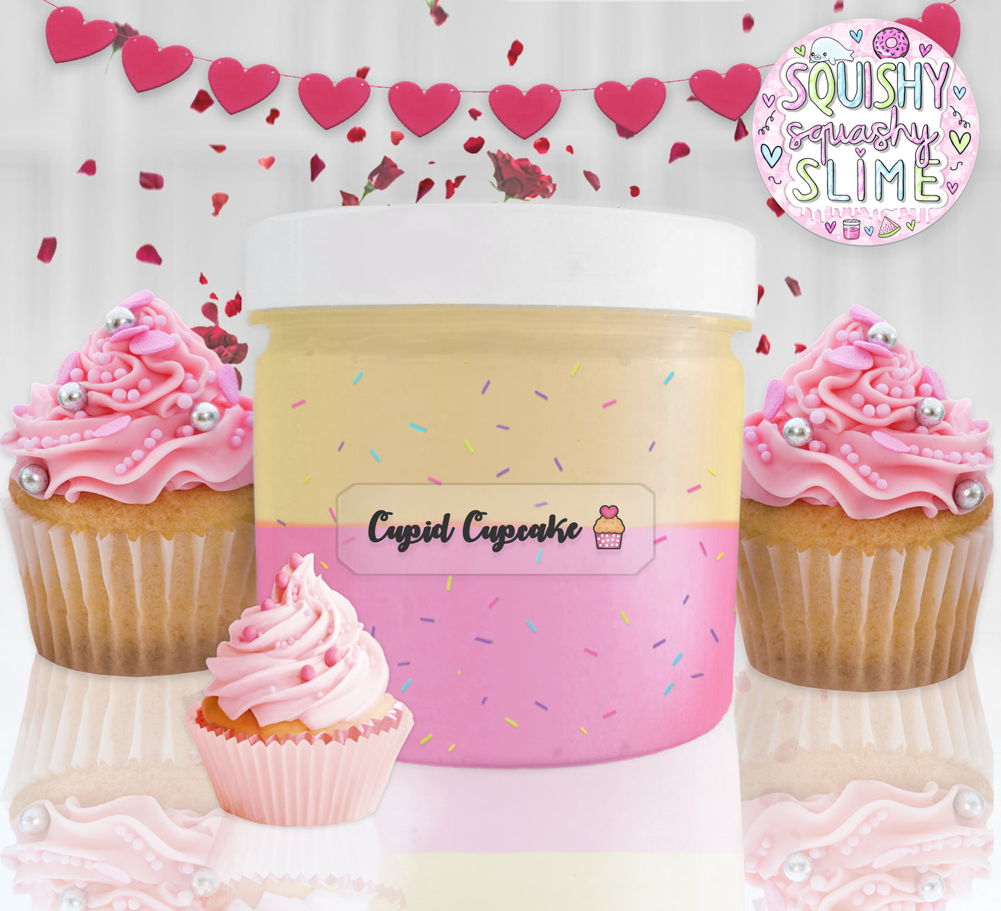 Cupid Cupcake - Cloud Creme Slime