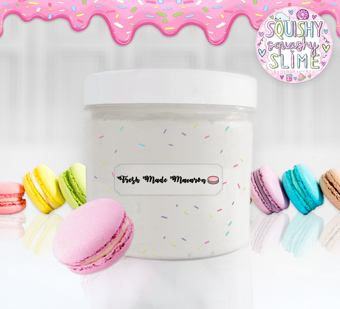 Macaron recién horneado - DIY Clay Slime