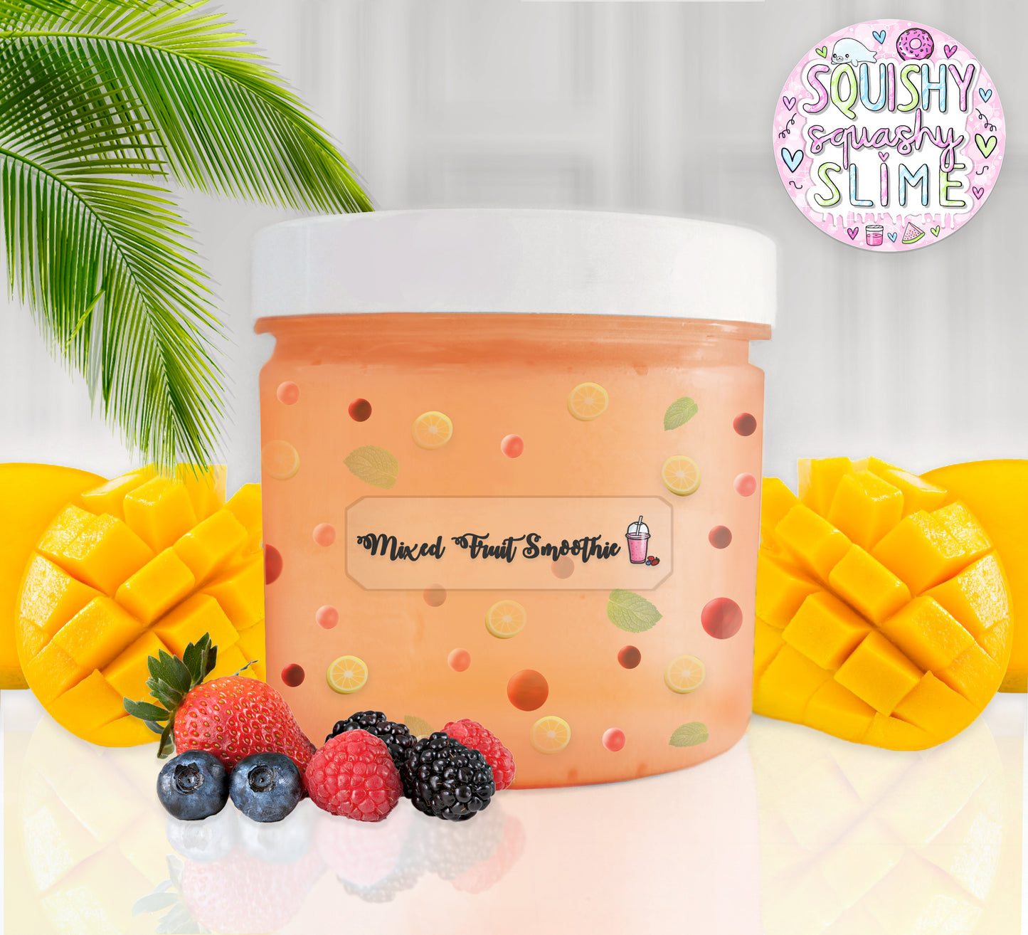 Mixed Fruit Smoothie - Floam Slime