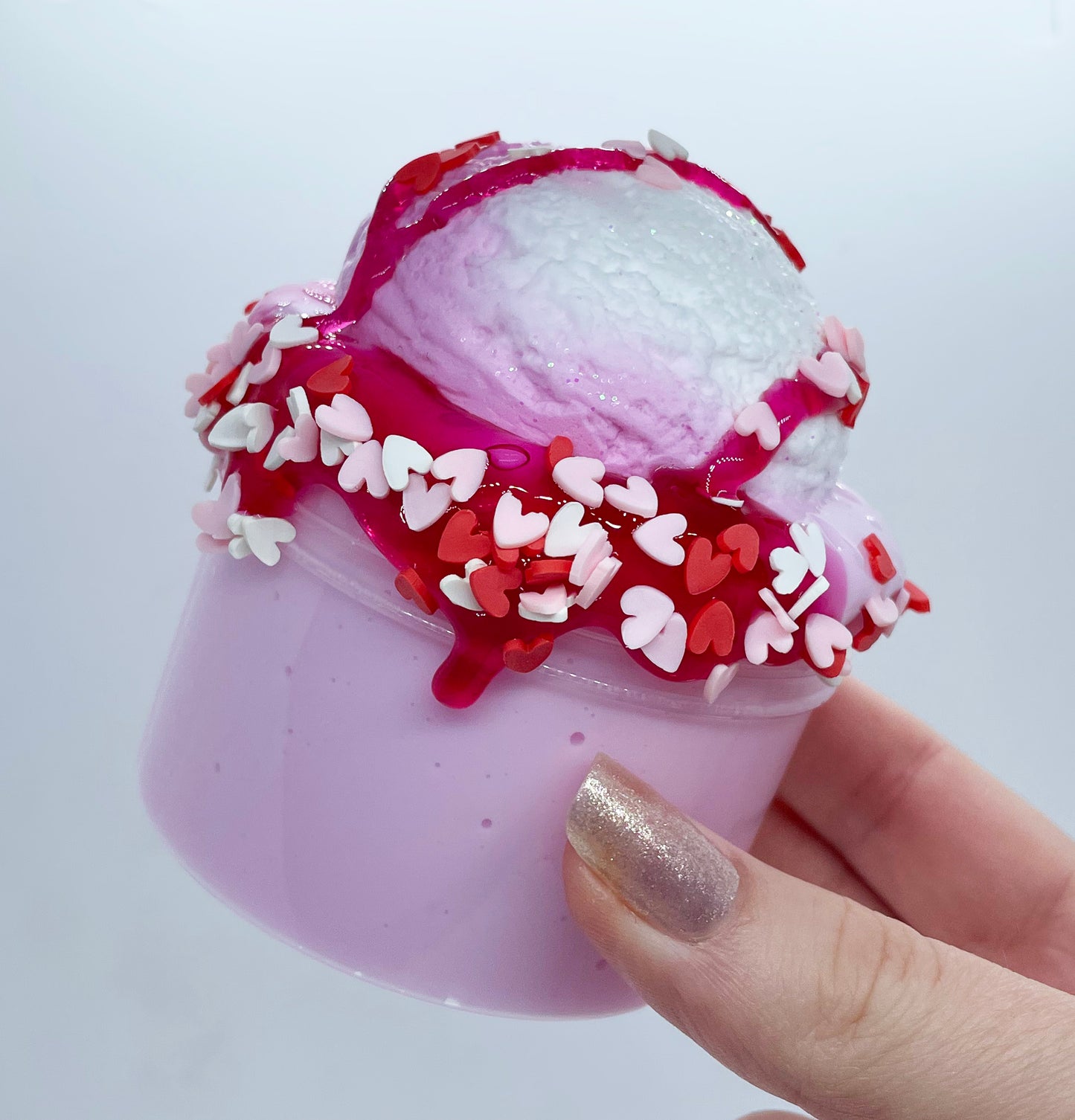 Valentine's Love Scoop - DIY Clay Slime